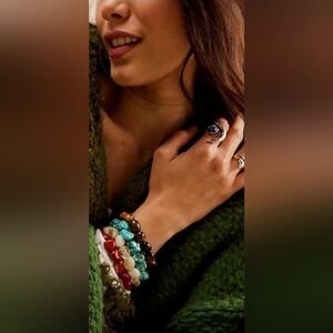 NWT Free People Crystal Turquoise  Bracelet